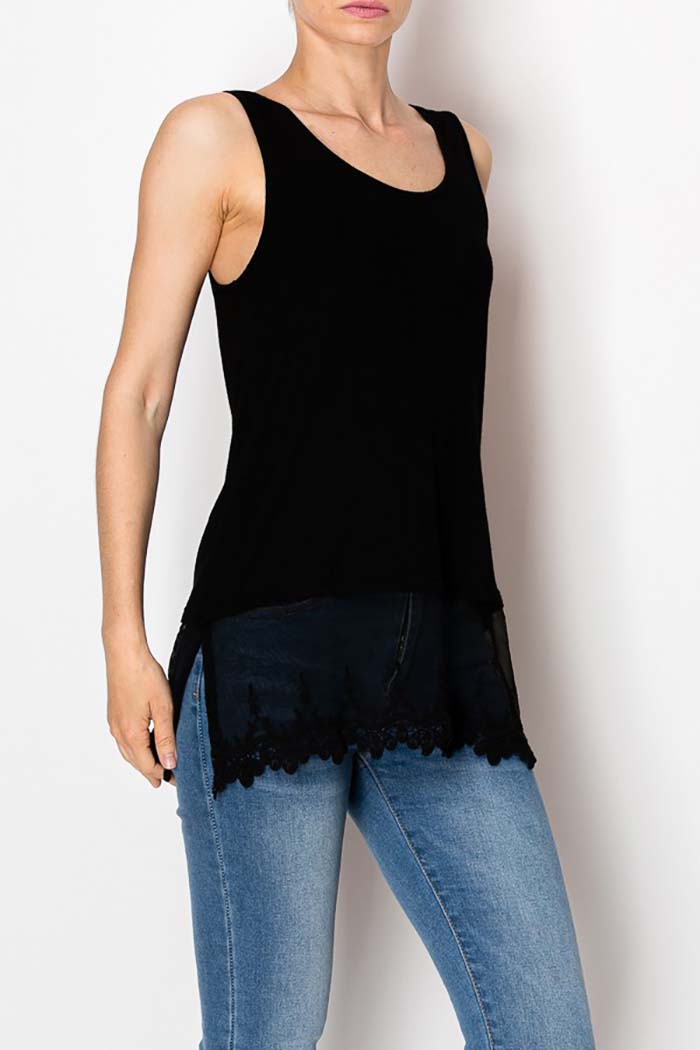Lace Hem Layering Tank