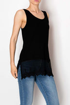 Lace Hem Layering Tank