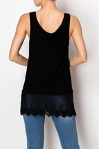 Lace Hem Layering Tank