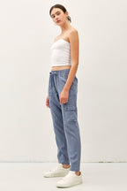Tencel Cargo Jogger Pants