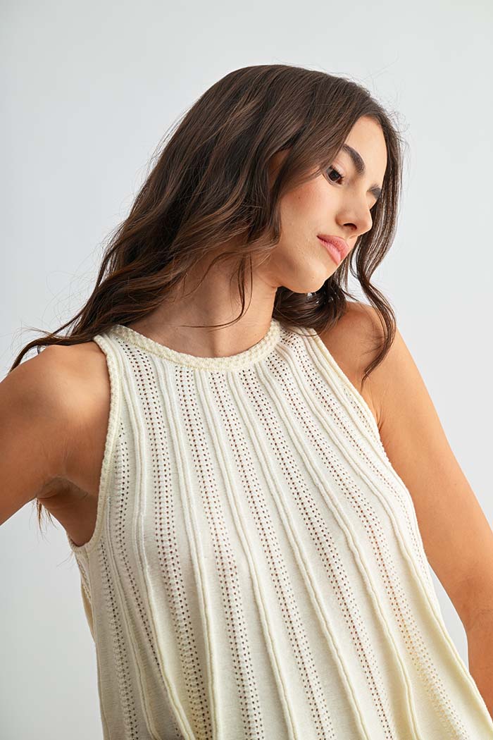 Coastal Breeze Knit Tank