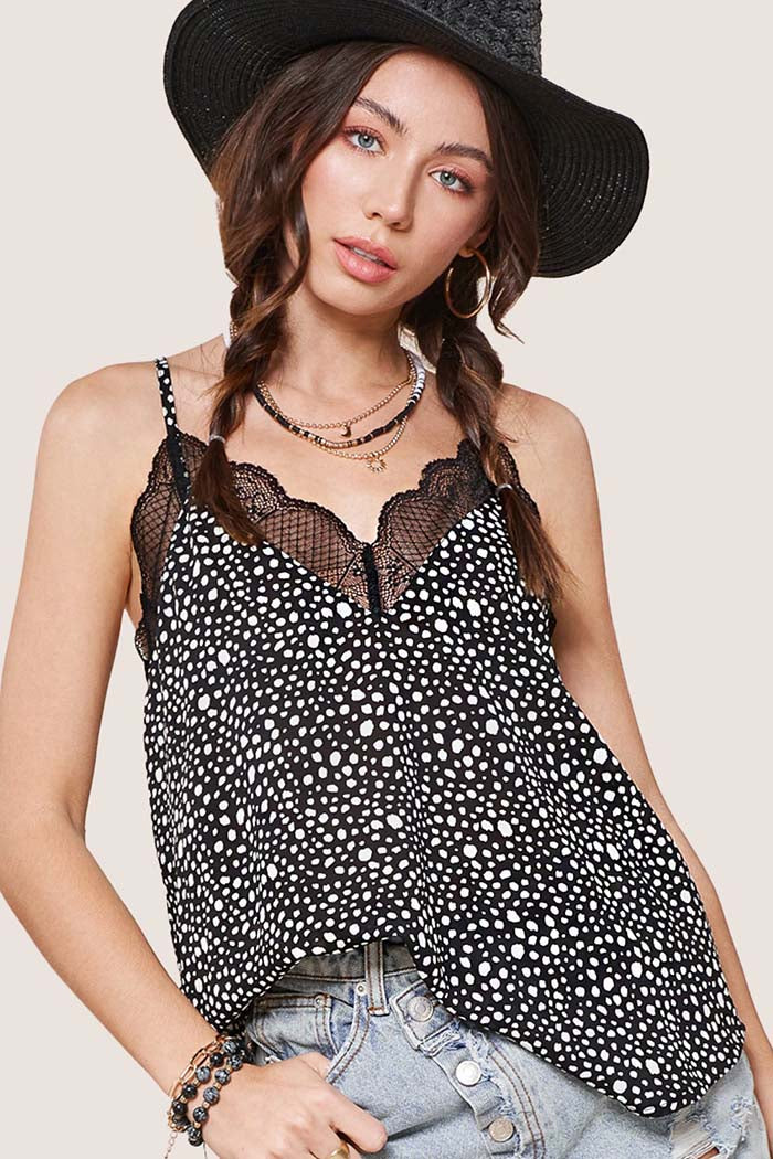 Midnight Wild Lace Cami