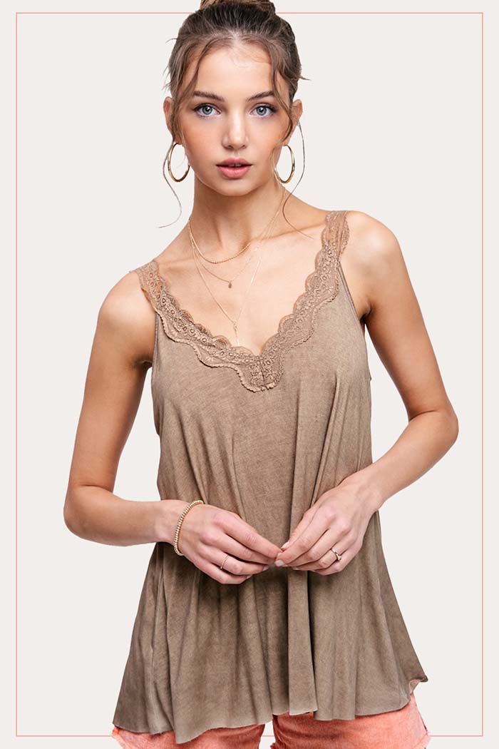 Lace Camisole Tank Top