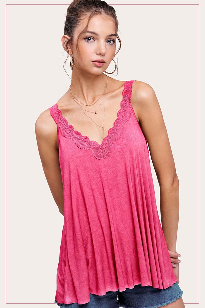 Lace Camisole Tank Top