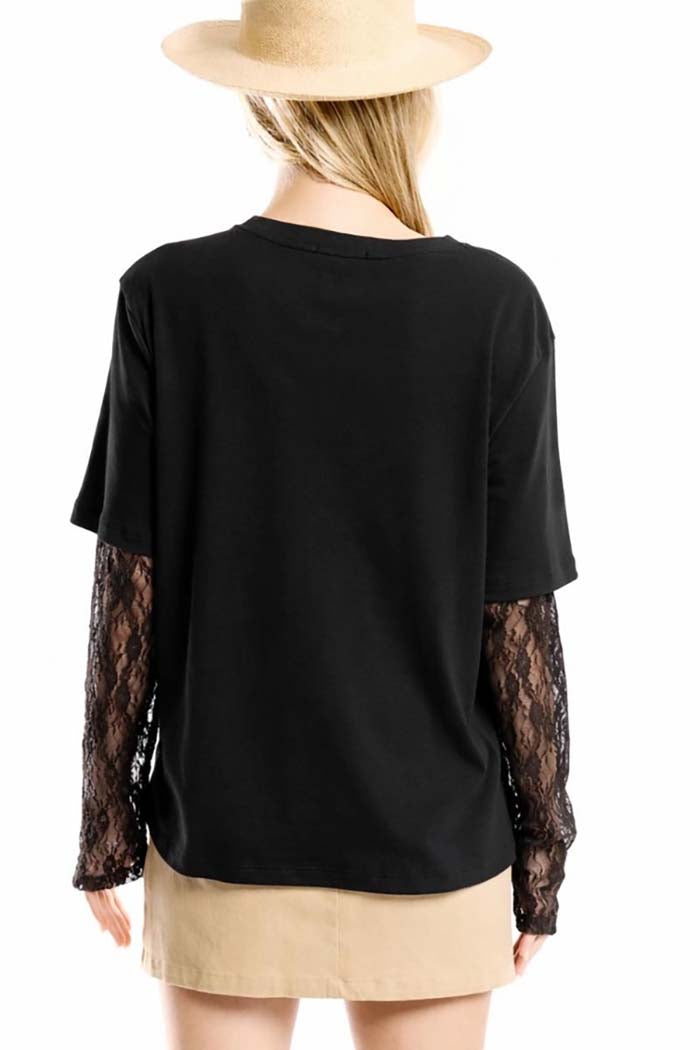 Howdy Western Lace Tee