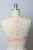 Tattoo Mesh Racerback Bralette