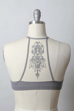 Tattoo Mesh Racerback Bralette