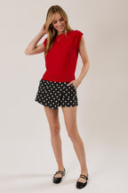 Midnight Dot Denim Skort
