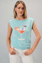 Sunset Cocktail Sweater Top