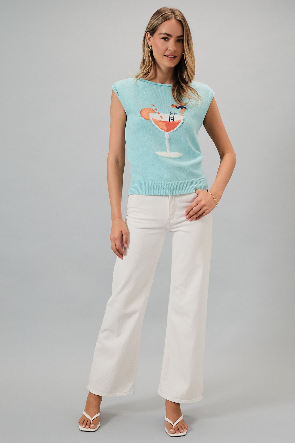 Sunset Cocktail Sweater Top