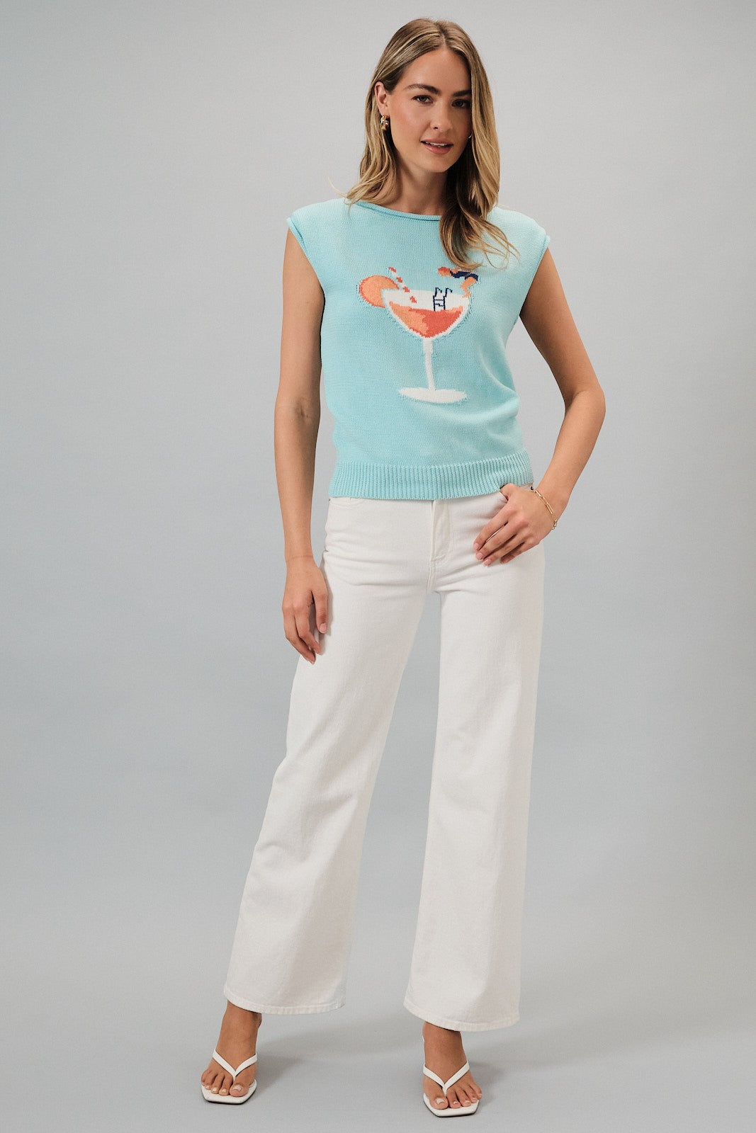 Sunset Cocktail Sweater Top