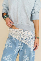 Lace Scarf Bandana Neck Tie