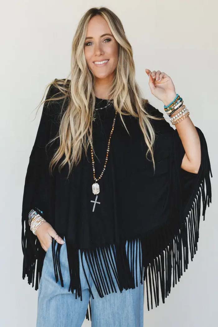 Showstopper Fringe Poncho