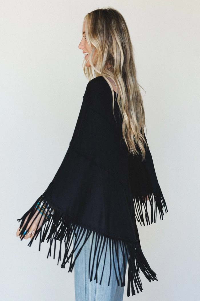 Showstopper Fringe Poncho