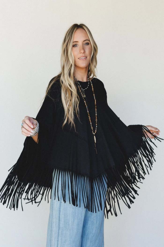 Showstopper Fringe Poncho