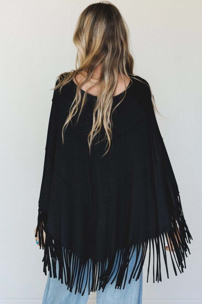 Showstopper Fringe Poncho