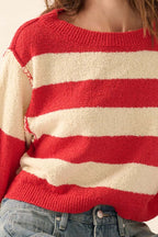 Candy Stripe Cropped Sweater