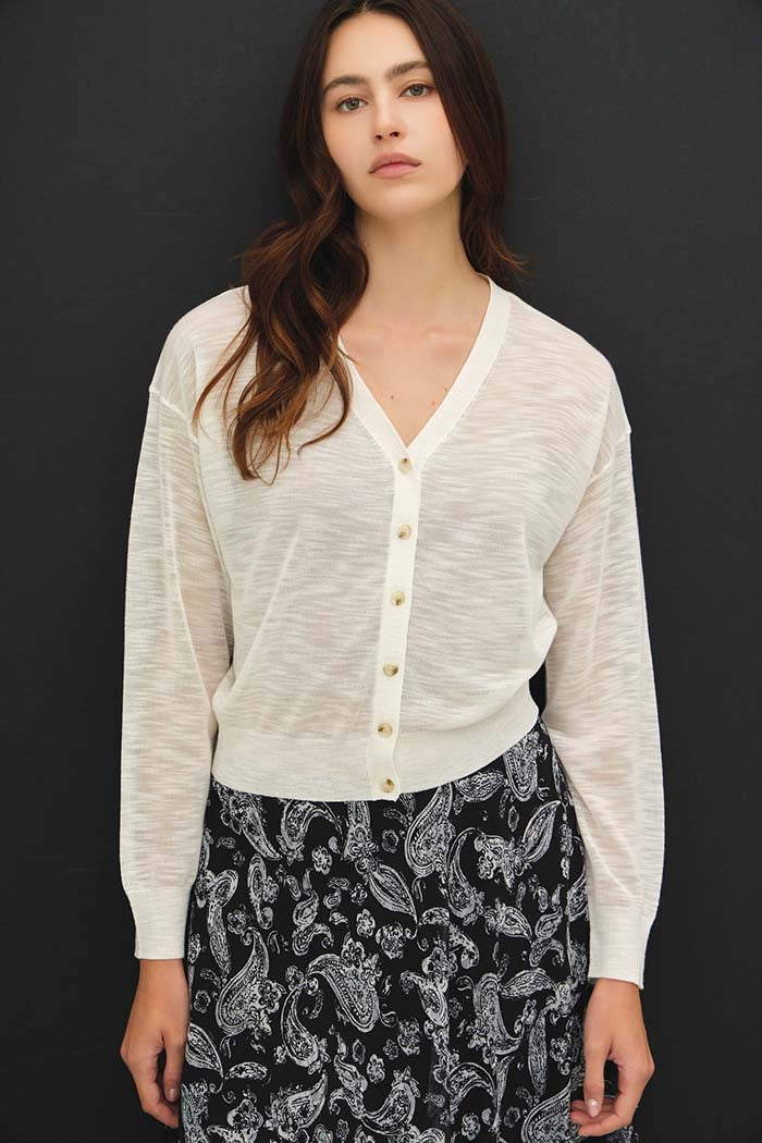 Slub Knit Cardigan