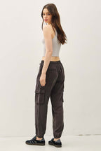 Midnight Tencel Cargo Joggers