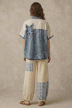 Denim Star Accent Shirt