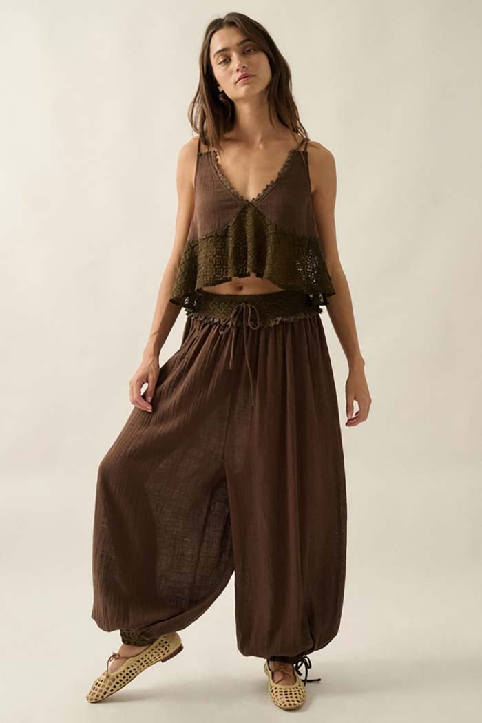 Drawstring Balloon Pants