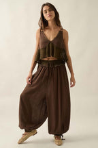 Drawstring Balloon Pants