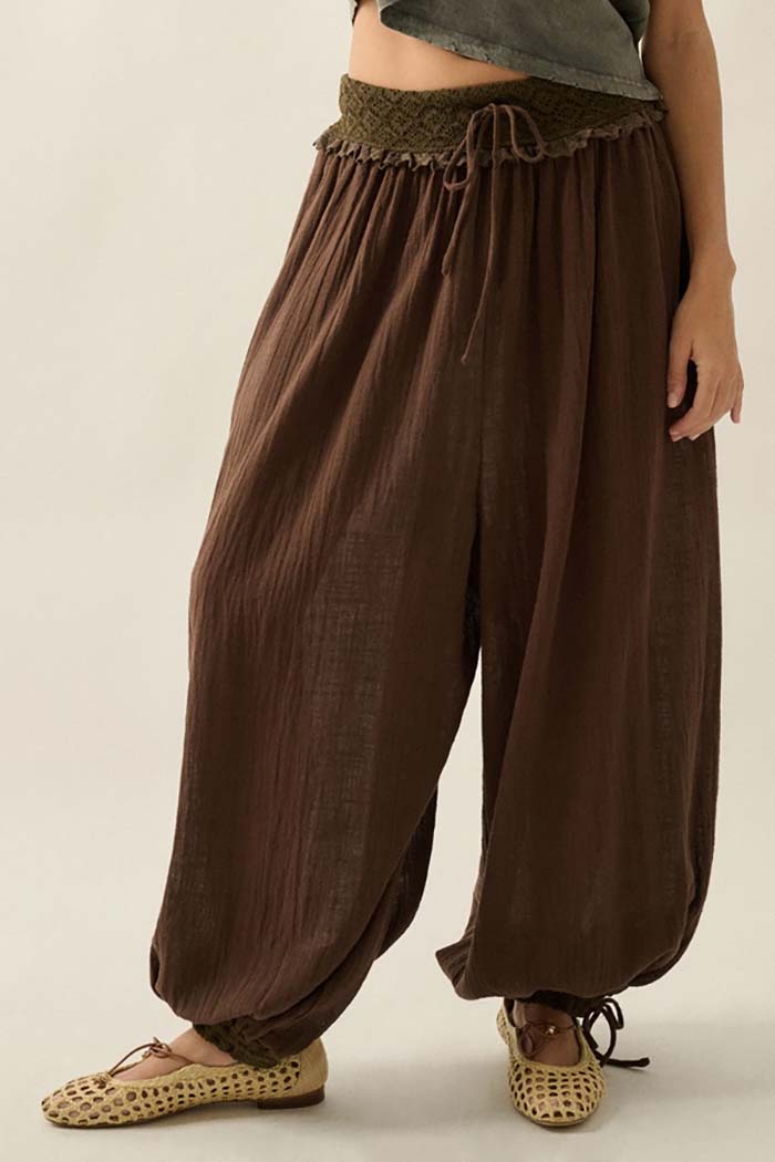 Drawstring Balloon Pants