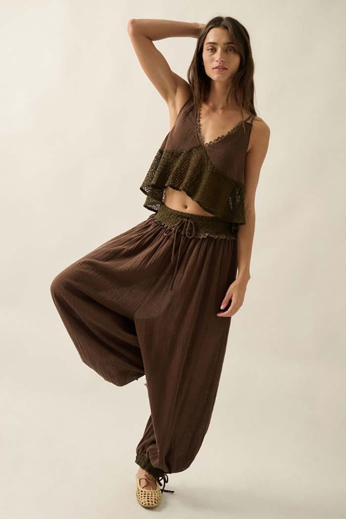 Drawstring Balloon Pants