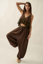 Drawstring Balloon Pants