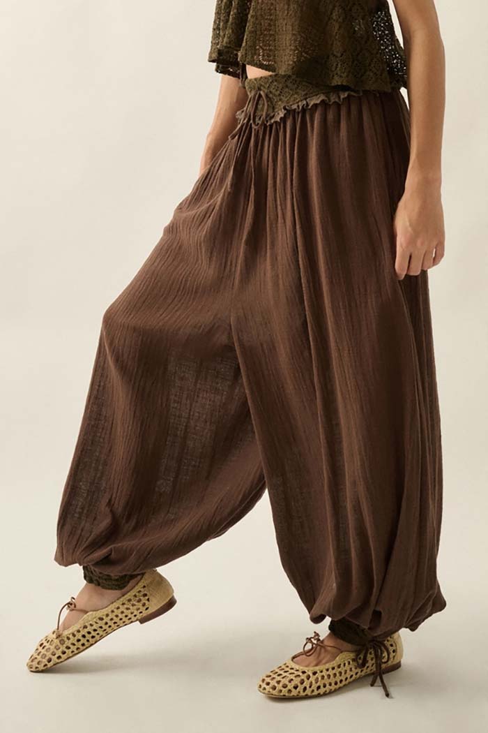 Drawstring Balloon Pants
