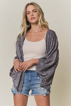 Embroidered Kimono Cardigan