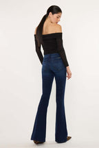 Mid Rise Super Stretch Flare Jeans