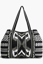 Ikat Noir Elegance Tote
