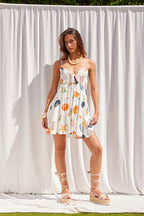 Smocked Bodice Mini Dress