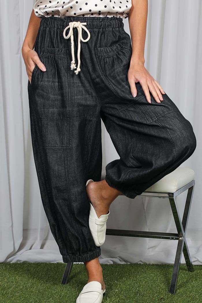 Midnight Drift Barrel Jeans