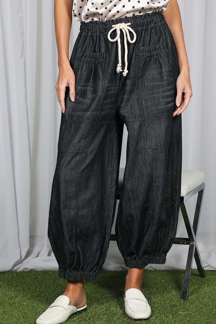 Midnight Drift Barrel Jeans