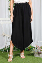 High Waisted Vented Palazzo Pants