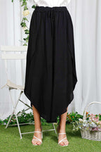 High Waisted Vented Palazzo Pants