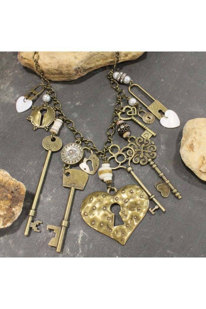 Key To My Heart Charmed Necklace