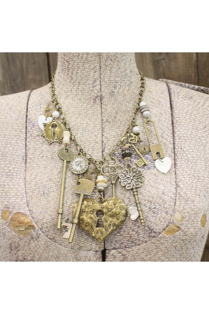 Key To My Heart Charmed Necklace