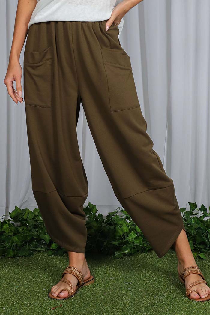 Relaxed Patch Pocket Pants