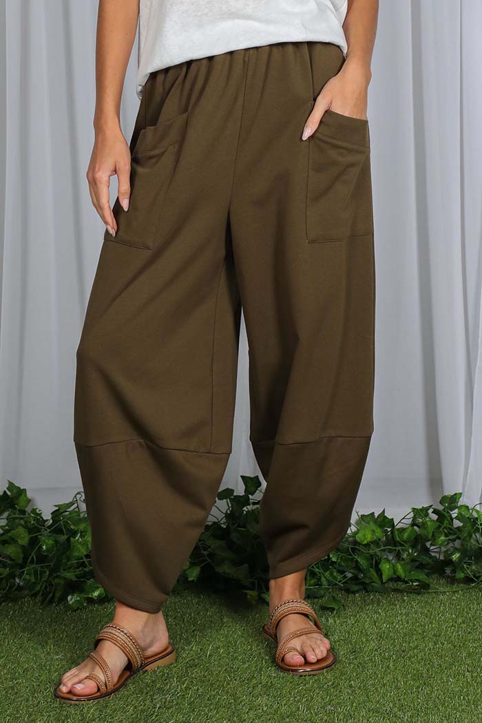 Relaxed Patch Pocket Pants