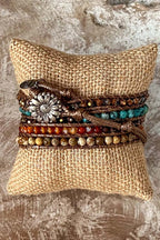 Natural Stone Wrap Bracelet
