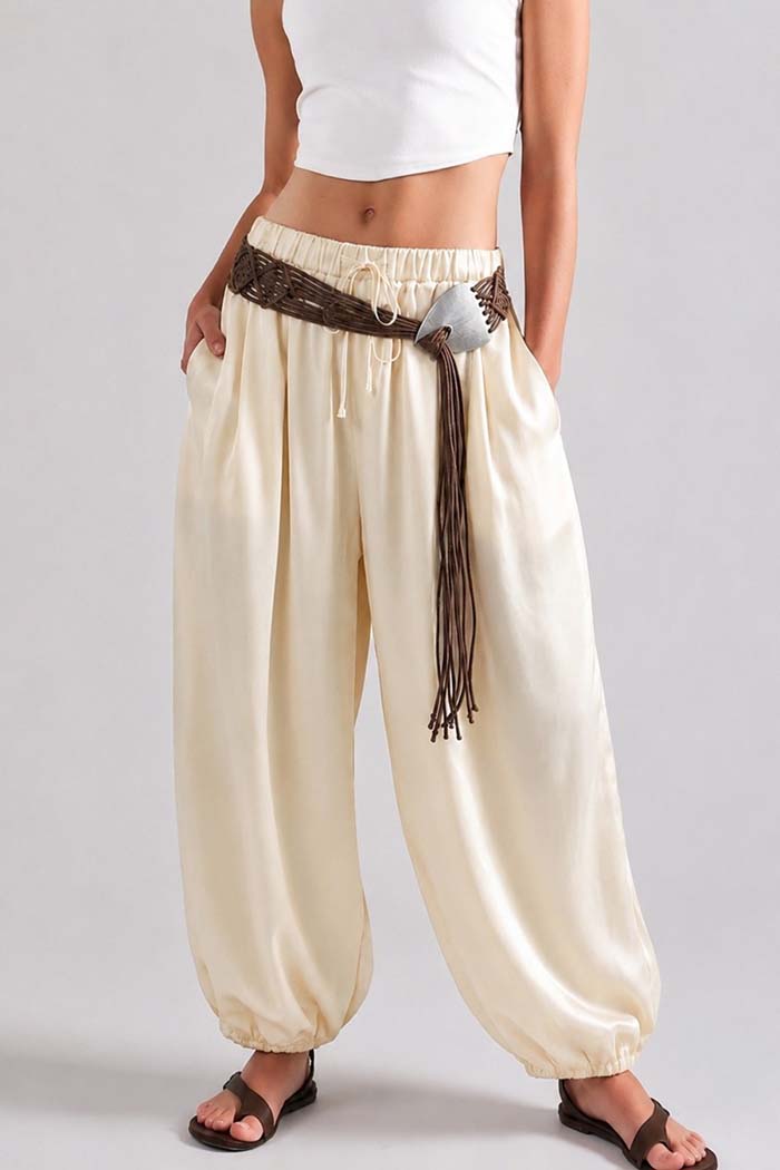 Balloon Crepe Pants