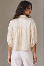 Romantic Lace Crepe Shirt
