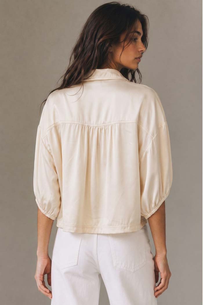 Romantic Lace Crepe Shirt