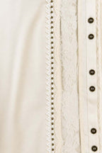 Romantic Lace Crepe Shirt