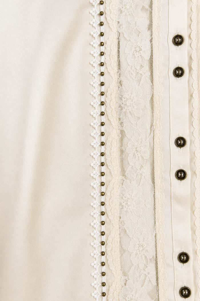 Romantic Lace Crepe Shirt