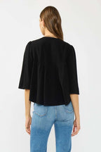 Floral Yoke V-Neck Top