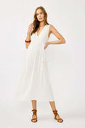 Sleeveless V-neck Maxi Dress